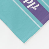 Monogram voor Ankergolven Nautical Ship Boat Yacht Fleece Deken (Hoek)