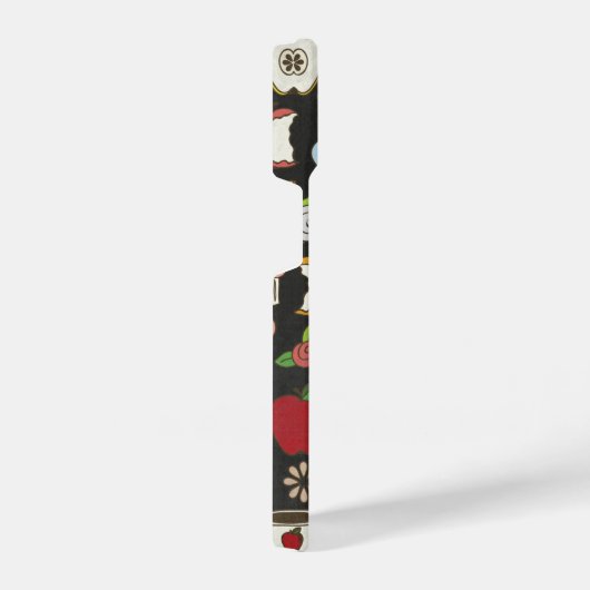 Monogram voor appelen en cupcakes iPhone hoesje (Rechterkant)