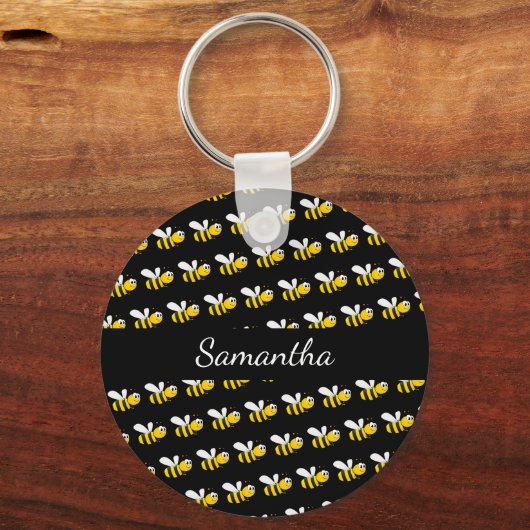 Monogram voor Blac bijen Sleutelhanger (Voorkant)