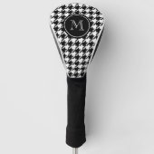Monogram voor Black Houndstooth Golfheadcover (Voorkant)