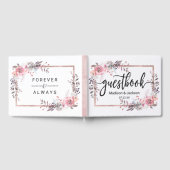 Monogram voor bloedige bruiloft met gouden rand en gastenboek (Volledig)