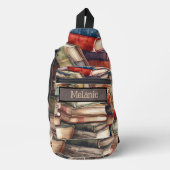 Monogram voor Boekliefhebbers   Sling Bag (Voorkant)