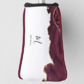 monogram voor Bourgogne en goud Golfheadcover (Draai 90)