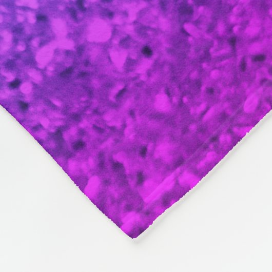 Monogram voor Chic Rainbow Glitter Stripes Fleece Deken (Hoek)