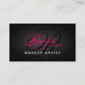 Monogram voor de kunstenaar Hair en Makeup Visitekaartje (Voorkant)