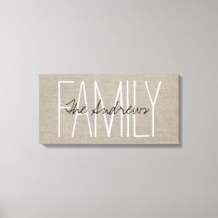 Monogram voor de Robuuste grafische Familie Canvas Afdruk