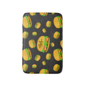 Monogram voor de rotte en leuke yummy-hamburger badmat (Voorkant Verticaal)
