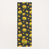 Monogram voor de rotte en leuke yummy-hamburger yogamat (Voorkant)