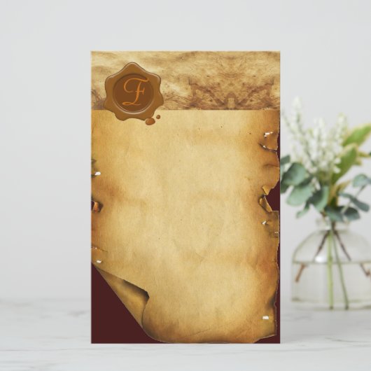 Monogram VOOR DE VERZAMELING VAN DE VERZEGELING VA Briefpapier (Staand voorkant)