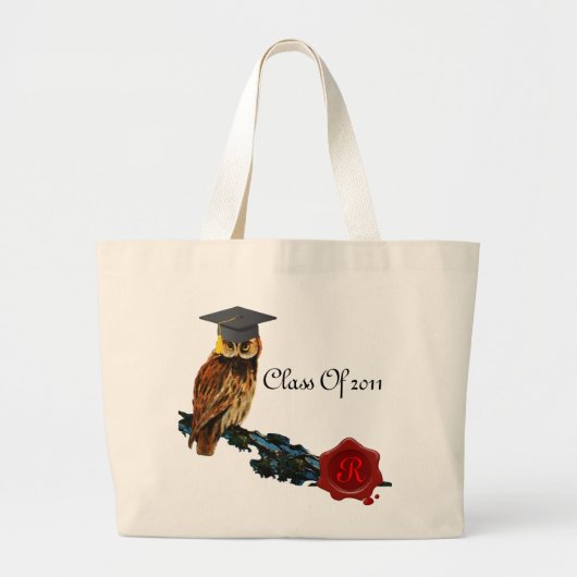 MONOGRAM VOOR DE ZEEVAARTUIGEN VAN afstuderen Grote Tote Bag (Voorkant)