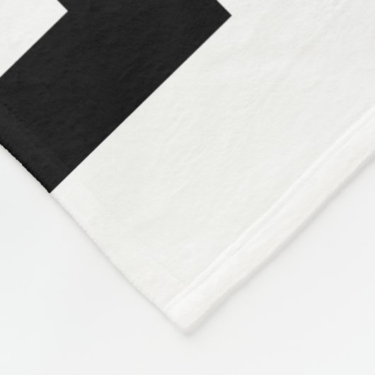 Monogram voor de zwarte en Witte Moderne Kunsthuis Fleece Deken (Hoek)