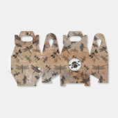 monogram voor dragonfly-onderdruk bedankdoosjes (Uitgevouwen)