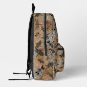 monogram voor dragonfly-onderdruk bedrukte rugzak (Links)