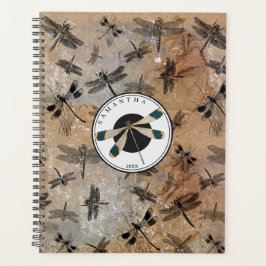 monogram voor dragonfly-onderdruk planner