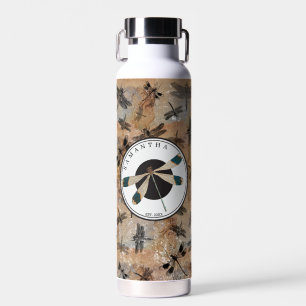 monogram voor dragonfly-onderdruk waterfles