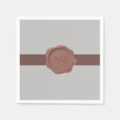 Monogram voor Elegant Band en Seal Servet (Voorkant)