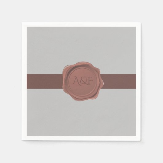 Monogram voor Elegant Band en Seal Servet (Voorkant)