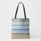 Monogram voor elke strip tote bag (Voorkant)