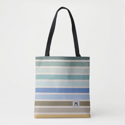 Monogram voor elke strip tote bag (Voorkant)