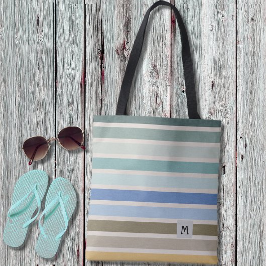 Monogram voor elke strip tote bag