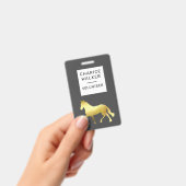 monogram voor equestrian event folie badge (Handheld)