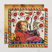 MONOGRAM VOOR ETERNAL LOVE WEDDING PARCHMENT KAART (Voorkant / Achterkant)