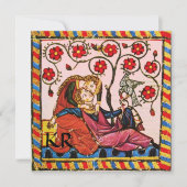 MONOGRAM VOOR ETERNAL LOVE WEDDING PARCHMENT KAART (Voorkant)