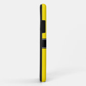 Monogram voor gele, zwarte lintnaam Case-Mate iPhone case (Achterkant/rechts)