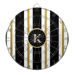 Monogram voor gepersonaliseerde Elegant Black & Go Dartbord
