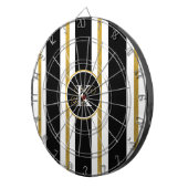 Monogram voor gepersonaliseerde Elegant Black & Go Dartbord (Voorkant Rechts)