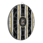 Monogram voor gepersonaliseerde Elegant Black & Go Dartbord (Voorkant Links)