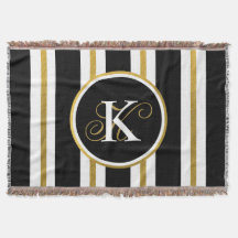 Monogram voor gepersonaliseerde Elegant Black & Go