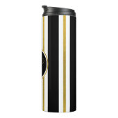 Monogram voor gepersonaliseerde Elegant Black & Go Thermosbeker (Geroteerd rechts)