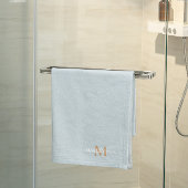 Monogram voor gepersonaliseerde naam bad handdoek