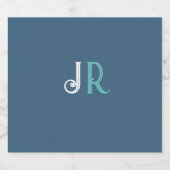 Monogram voor gepersonaliseerde naam bier etiket (Enkel label)