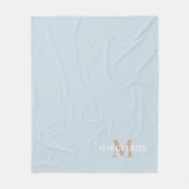 Monogram voor gepersonaliseerde naam fleece deken (Voorkant)