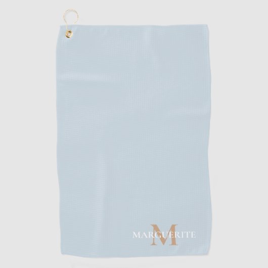 Monogram voor gepersonaliseerde naam golfhanddoek (Voorkant)