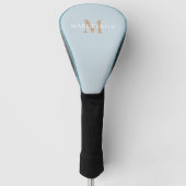 Monogram voor gepersonaliseerde naam golfheadcover (Voorkant)