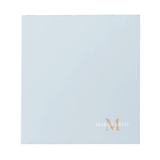 Monogram voor gepersonaliseerde naam notitieblok (Voorkant)