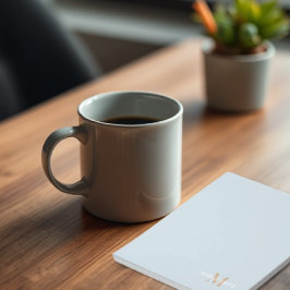 Monogram voor gepersonaliseerde naam notitieblok