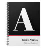 Monogram voor gepersonaliseerde naam notitieboek (Voorkant)