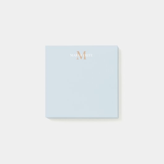 Monogram voor gepersonaliseerde naam post-it® notes (Voorkant)