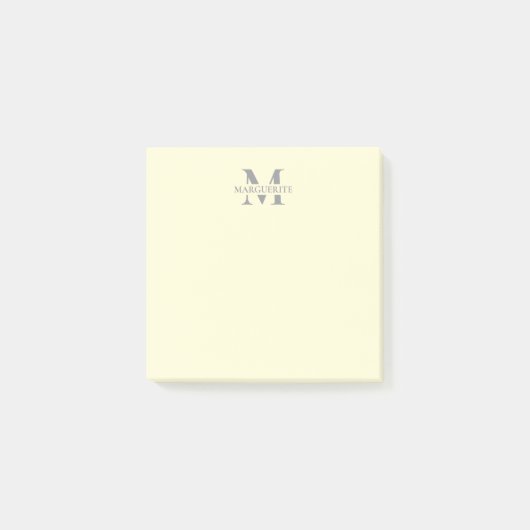 Monogram voor gepersonaliseerde naam post-it® notes (Voorkant)