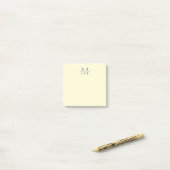 Monogram voor gepersonaliseerde naam post-it® notes (Op bureau)