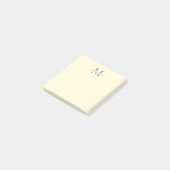 Monogram voor gepersonaliseerde naam post-it® notes (Schuin)