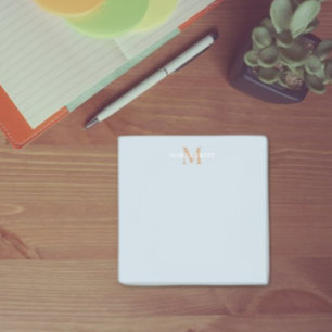 Monogram voor gepersonaliseerde naam post-it® notes