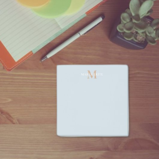 Monogram voor gepersonaliseerde naam post-it® notes