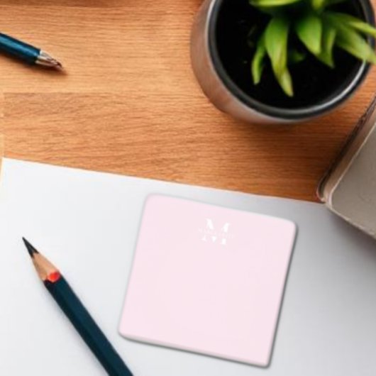 Monogram voor gepersonaliseerde naam post-it® notes