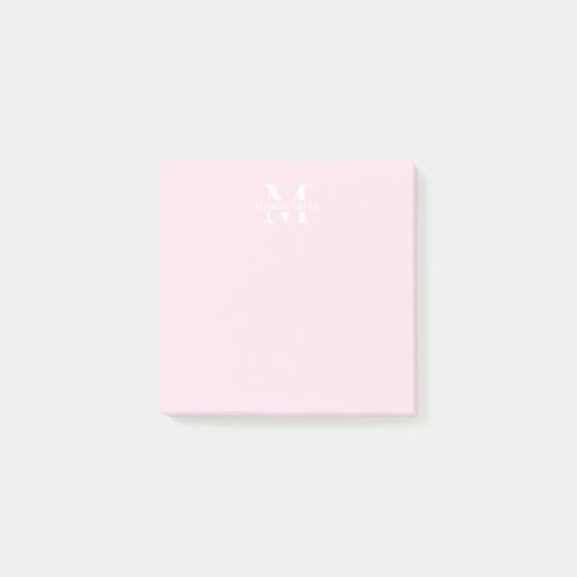 Monogram voor gepersonaliseerde naam post-it® notes (Voorkant)