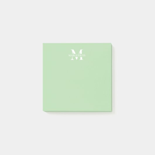 Monogram voor gepersonaliseerde naam post-it® notes (Voorkant)